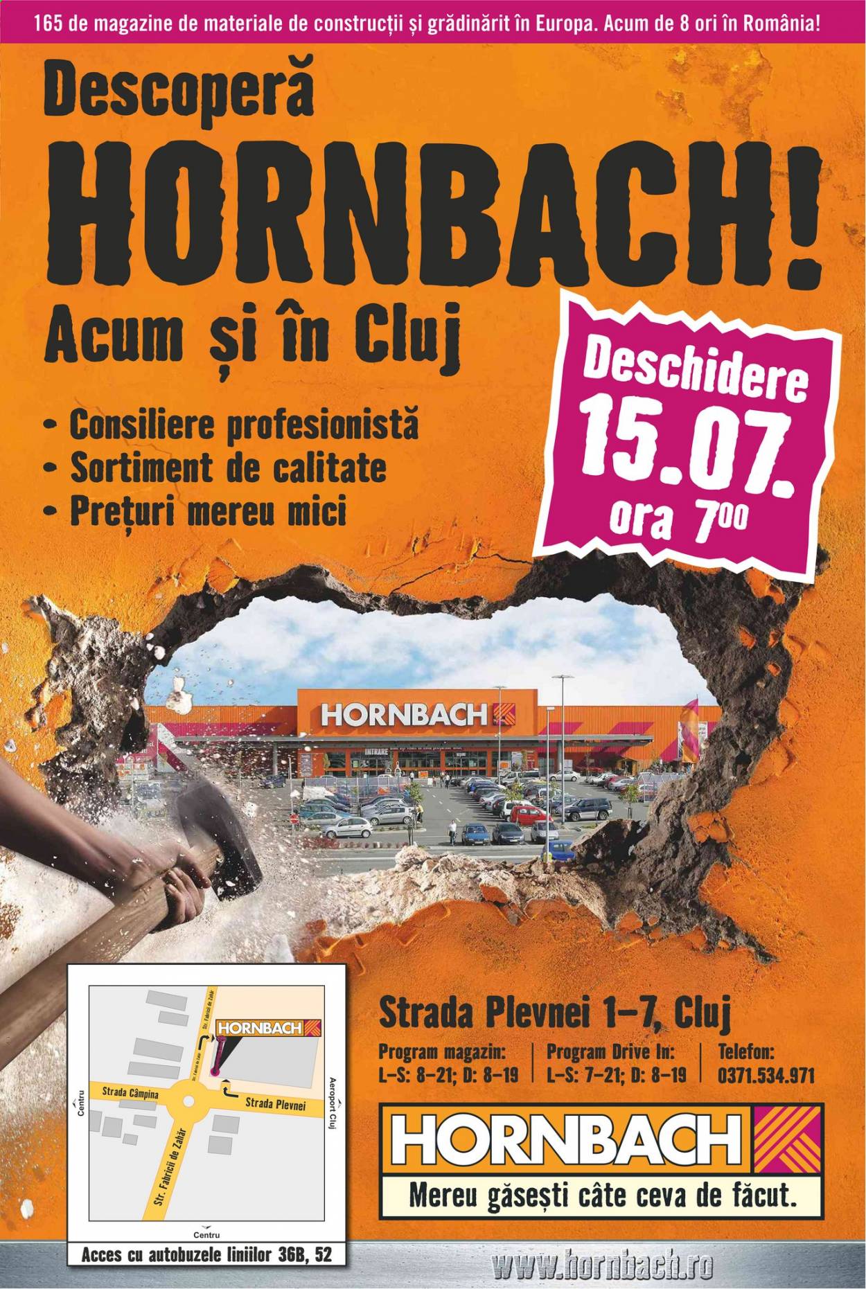 Cataloage Hornbach  - 15.07.2021 - 14.08.2021. Pagina 1.