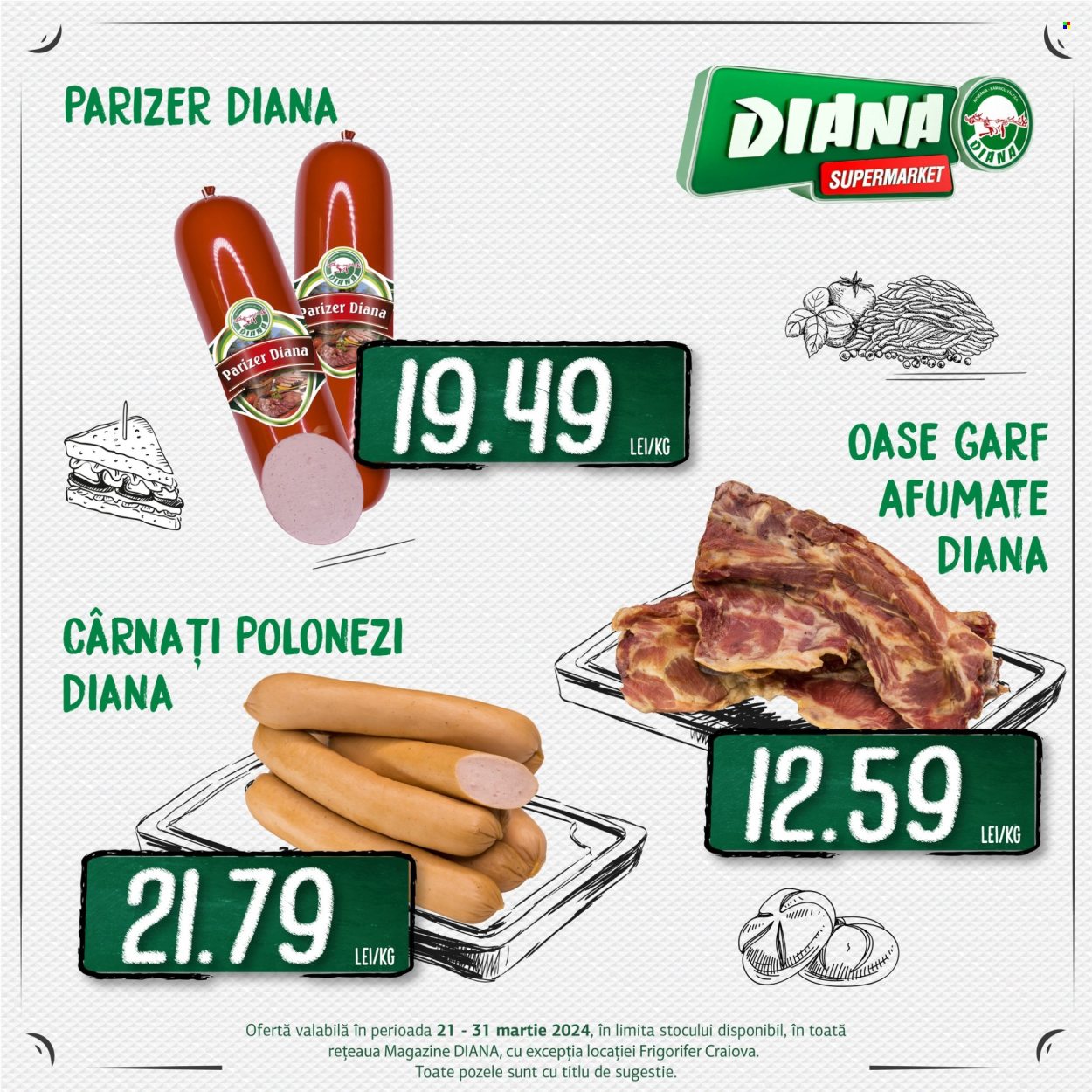 Cataloage Diana supermarket  - 21.03.2024 - 31.03.2024. Pagina 1.