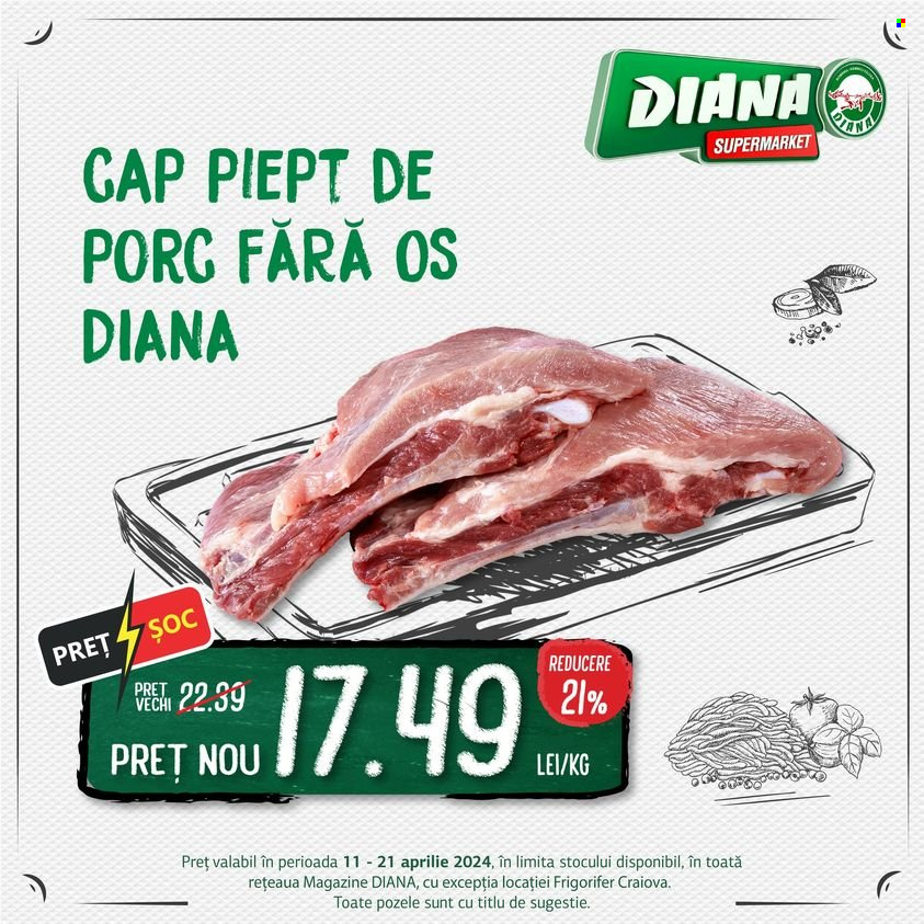 Cataloage Diana supermarket  - 11.04.2024 - 21.04.2024. Pagina 1.