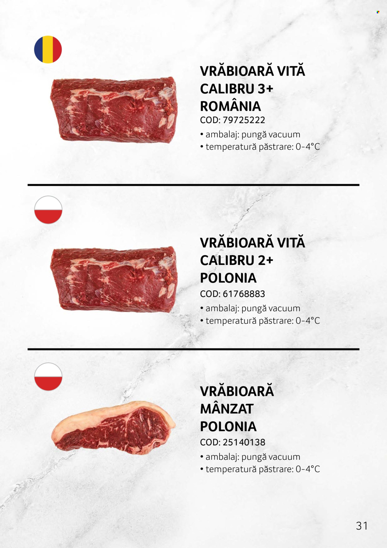 Cataloage Selgros . Pagina 31.