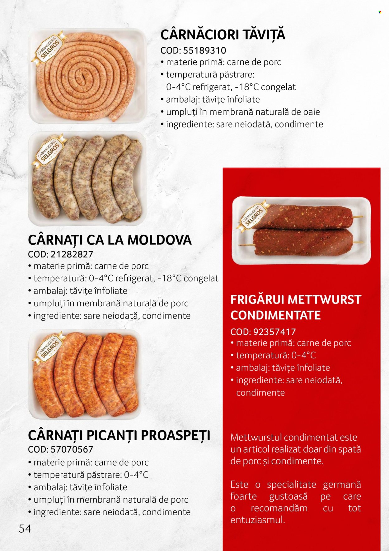 Cataloage Selgros . Pagina 54.