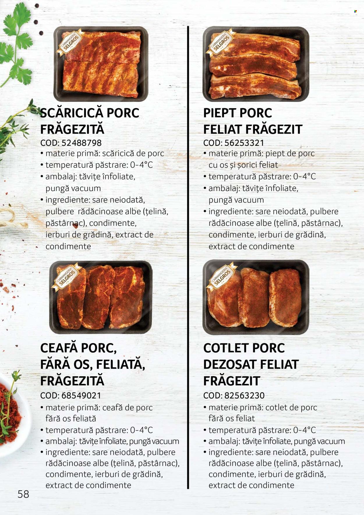 Cataloage Selgros . Pagina 58.