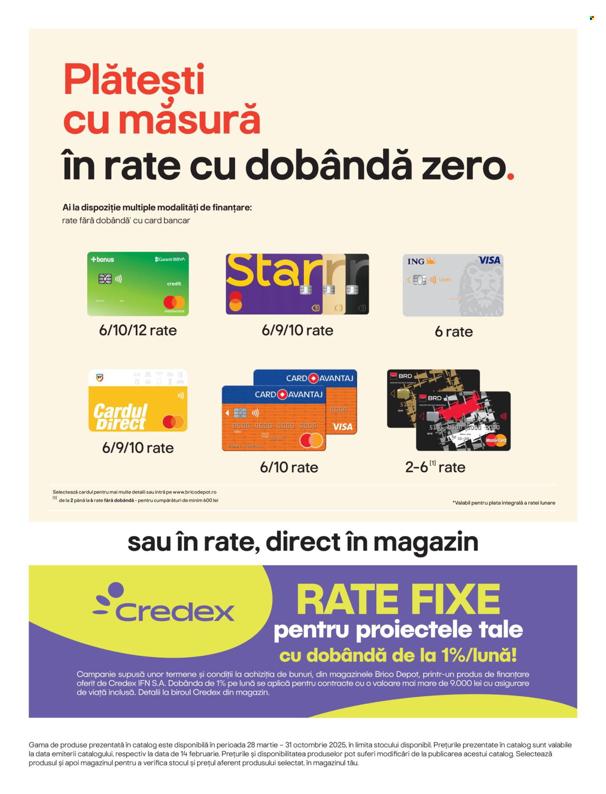 Cataloage Brico Depot  - 28.03.2025 - 31.10.2025. Pagina 2.