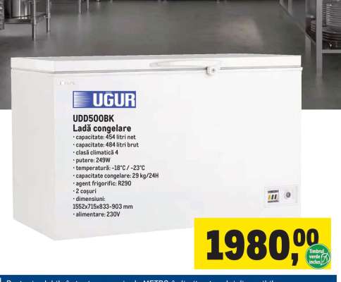 UDD500BK Ladă congelare