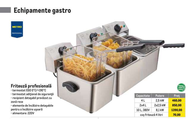 Friteuză profesională
