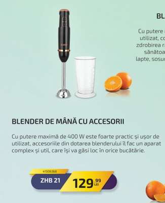 Blender de mână cu accesorii