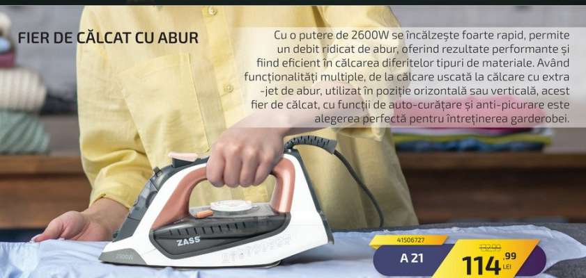Fier de călcat cu abur