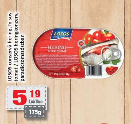 LOSOS conservă hering, în sos tomat