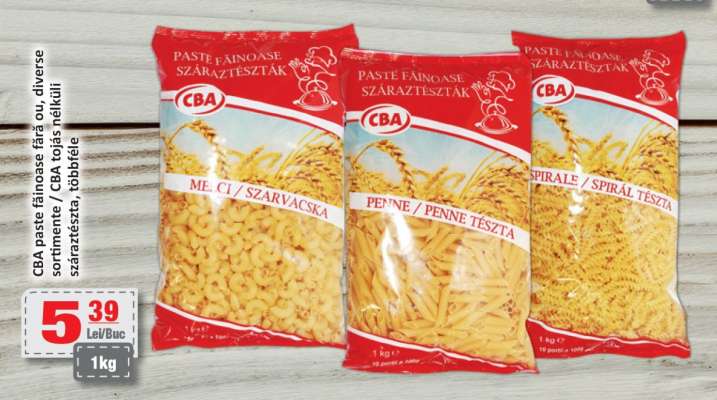 CBA paste făinoase