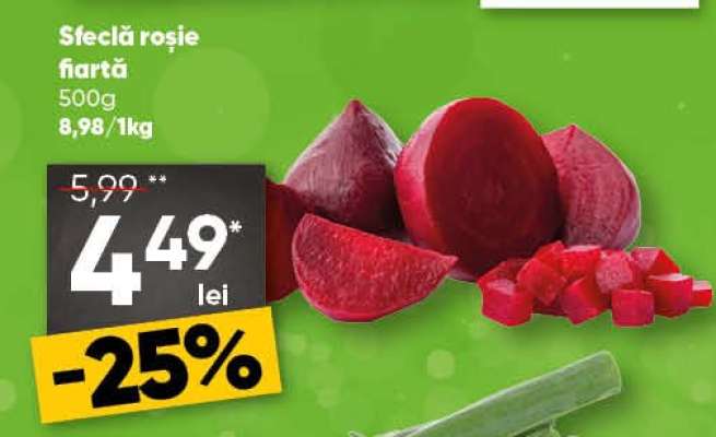 Sfeclă roșie fiartă