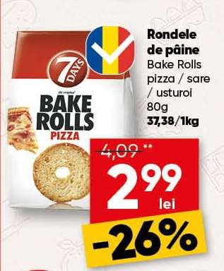 Rondele de pâine Bake Rolls