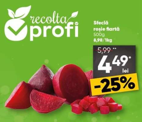 Sfeclă roșie fiartă