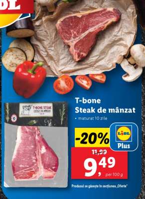 T-bone Steak de mânzat