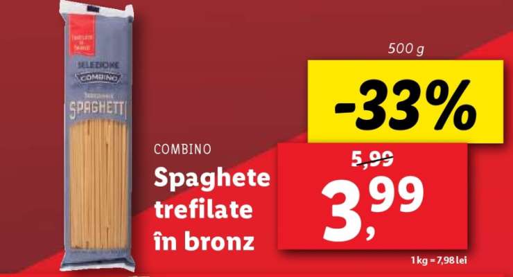 Combino Spaghete trefilate în bronz