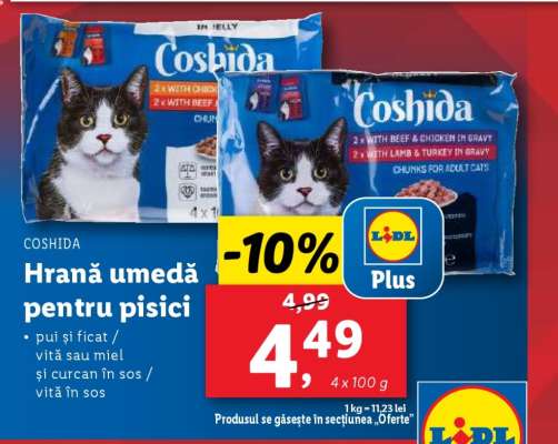 COSHIDA Hrană umedă pentru pisici