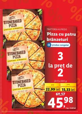 Pizza cu patru brânzeturi