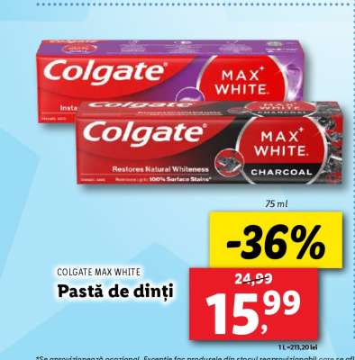 COLGATE MAX WHITE Pastă de dinți