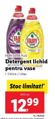 FAIRY EXTRA PLUS Detergent lichid pentru vase