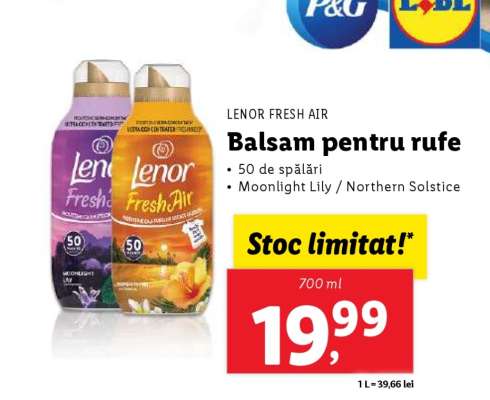 LENOR FRESH AIR Balsam pentru rufe