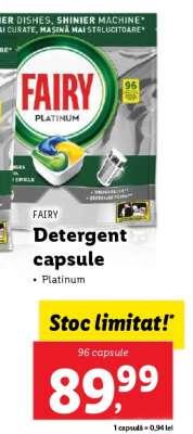 FAIRY Detergent capsule
