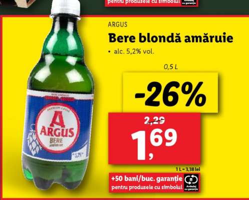 ARGUS Bere blondă amăruie