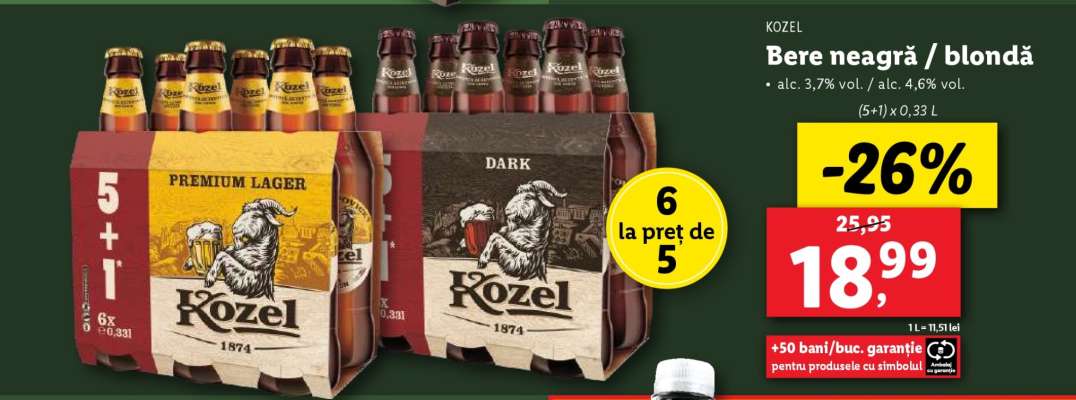 KOZEL Bere neagră / blondă