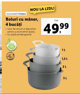 Boluri cu mâner, 4 bucăți