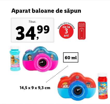 Aparat baloane de săpun