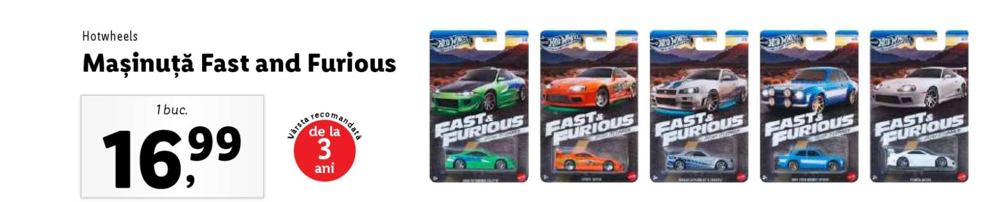 Mașinuță Fast and Furious