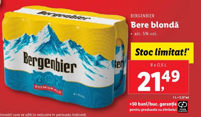 BERGENBIER Bere blondă