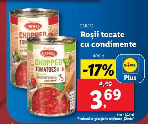 Baresa Roșii tocate cu condimente