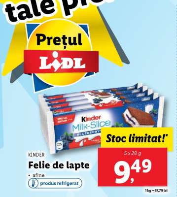 KINDER FELIE DE LAPTE