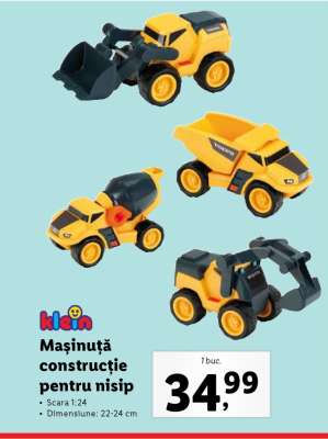 Mașinuță construcție pentru nisip