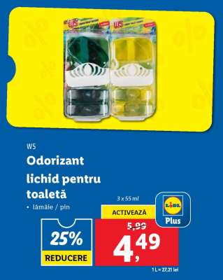Odorizant lichid pentru toaletă
