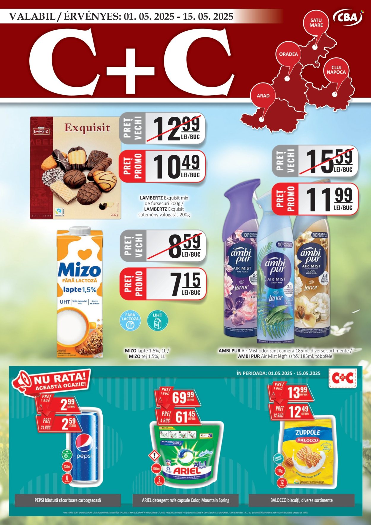 Cataloage CBA  - 01.05.2025 - 15.05.2025. Pagina 1.