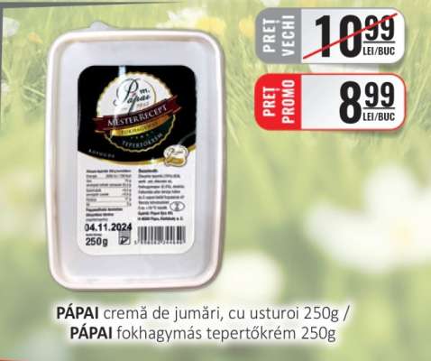PÁPAI cremă de jumări, cu usturoi 250g