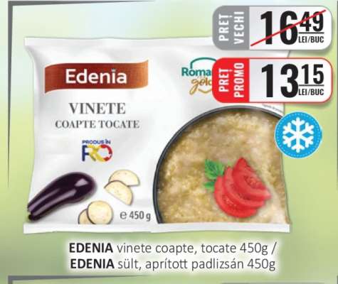 EDENIA vinete coapte, tocate 450g
