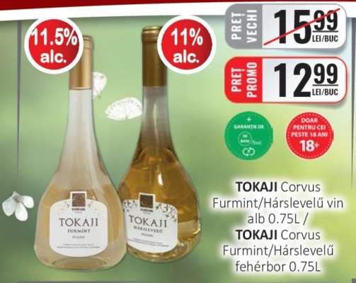 TOKAJI Corvus Furmint/Hárslevelű vin alb 0.75L