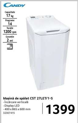 Mașină de spălat CST 27LET/1-S