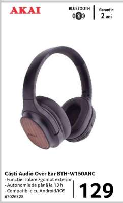 Căști Audio Over Ear BTH-W150ANC