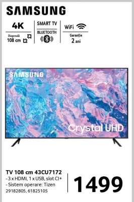 Samsung TV 108 cm 43CU7172