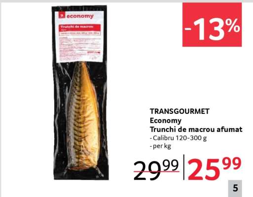 TRANSGOURMET Economy Trunchi de macrou afumat