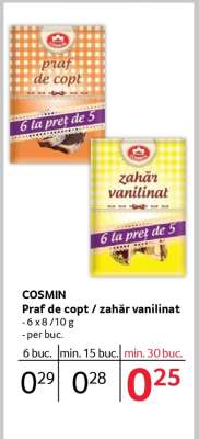 COSMIN Praf de copt / zahăr vanilinat