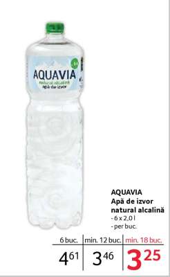 AQUAVIA Apă de izvor natural alcalină