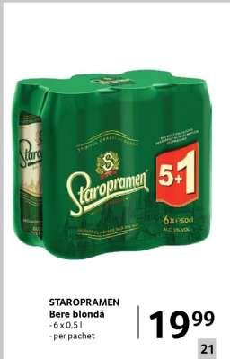 STAROPRAMEN Bere blondă