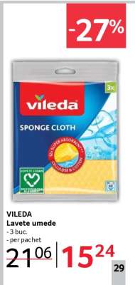 VILEDA Lavete umede