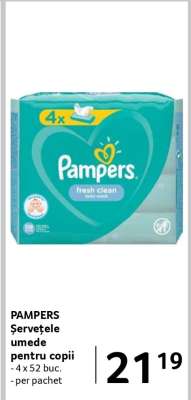 PAMPERS Şerveţele umede pentru copii