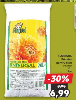 FLORISOL Pământ pentru flori