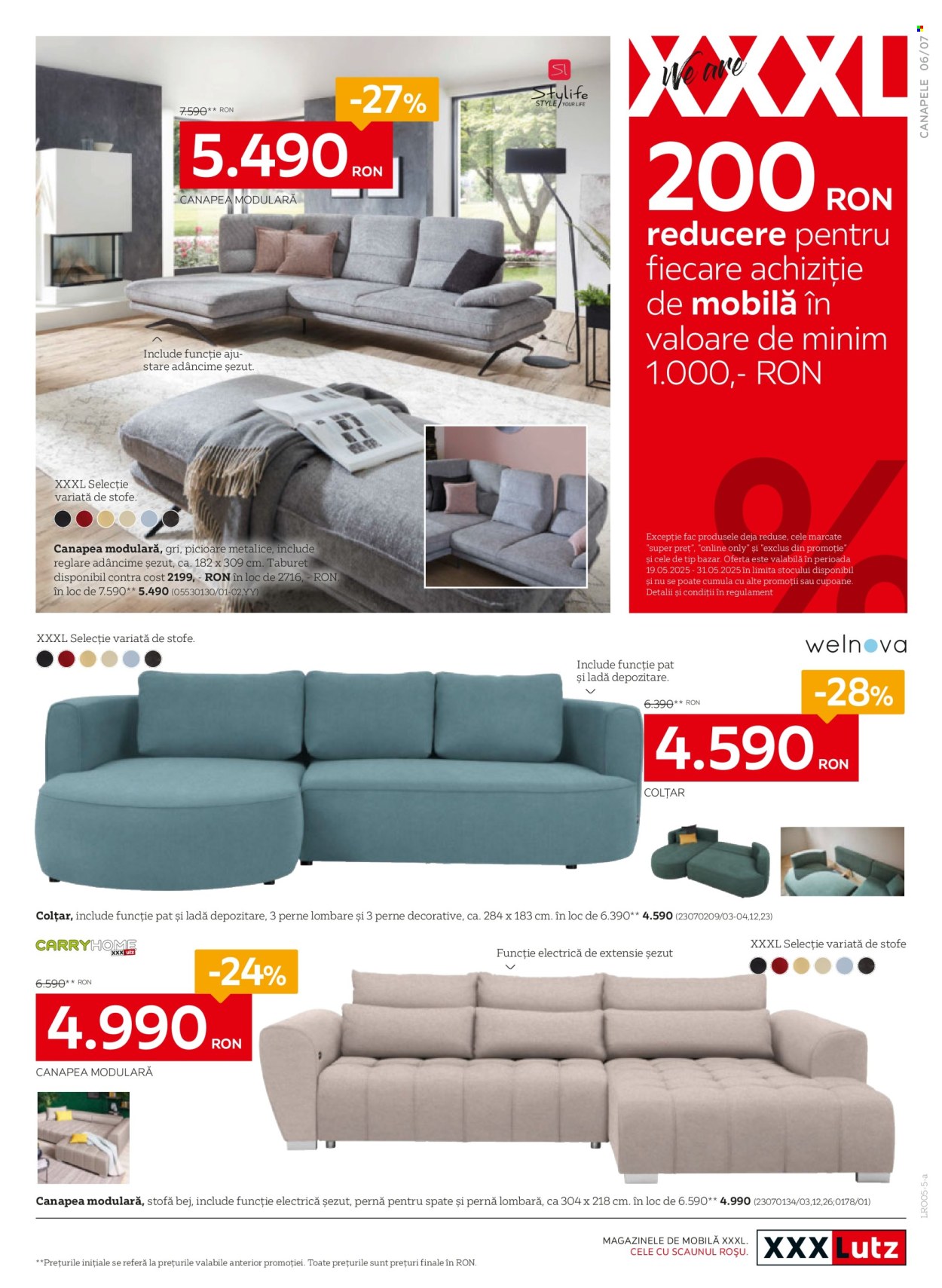 Cataloage XXXLutz  - 05.05.2025 - 01.06.2025. Pagina 7.