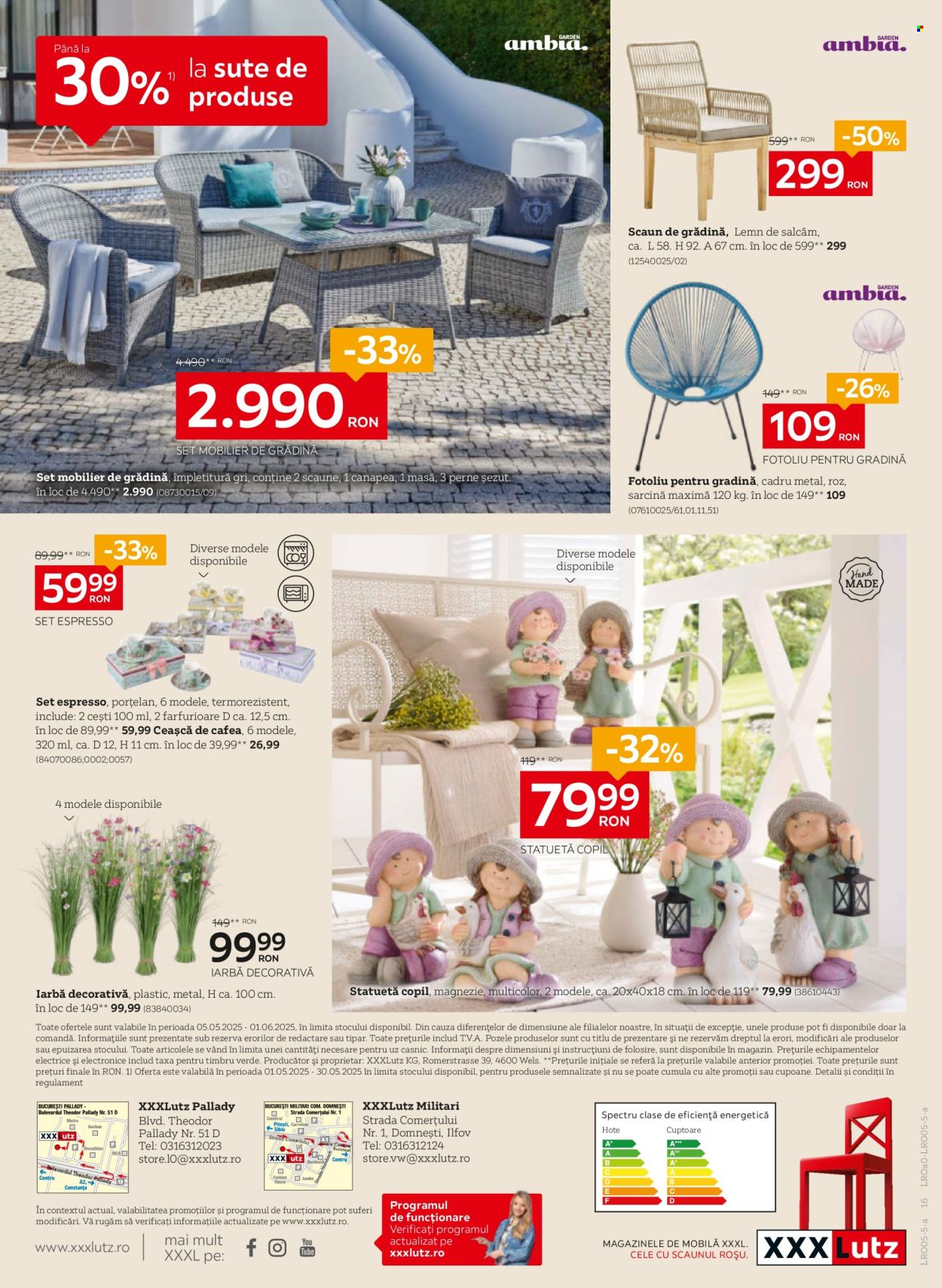 Cataloage XXXLutz  - 05.05.2025 - 01.06.2025. Pagina 16.